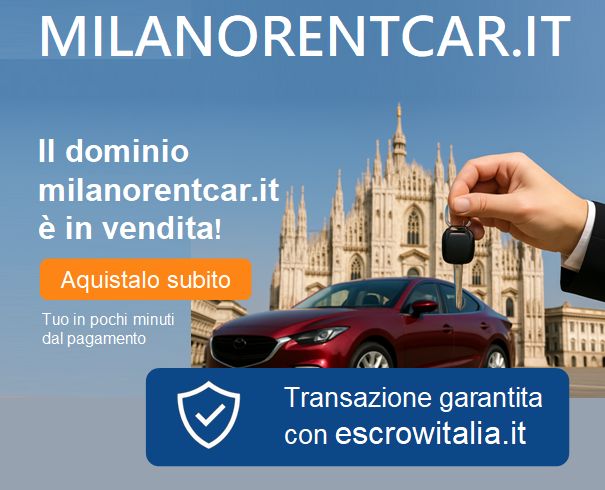 Immagine del dominio milanorentcar.it in vendita